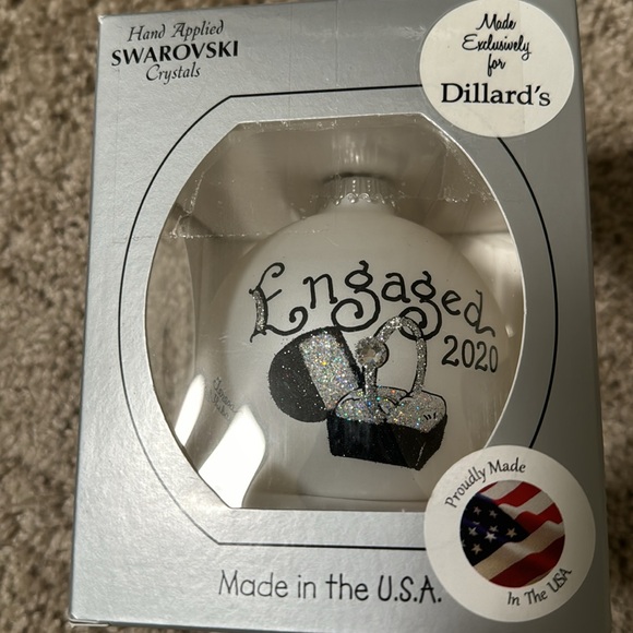 Handpainted “Engaged 2020” Ornament - Picture 5 of 5